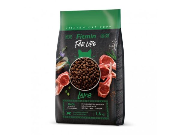 Fitmin cat For Life Adult Lamb (для дорослих котів з ягням), 1,8 кг