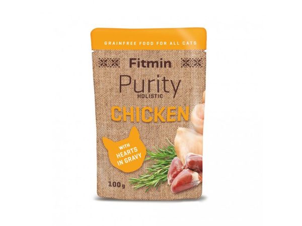 Fitmin cat Purity pouch Chicken with hearts 100г Fitmin cat Purity pouch Chicken with hearts 100г
