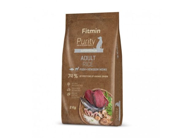 Fitmin dog Purity Rice Adult Fish & Venison (для дорослих собак середніх та великих порід з рисом, риба та дичина), 2 кг Fitmin dog Purity Rice Adult Fish & Venison (для дорослих собак середніх та великих порід з рисом, риба та дичина), 2 кг