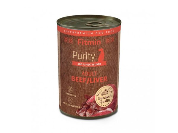 Fitmin dog Purity tin Beef with Liver 400г