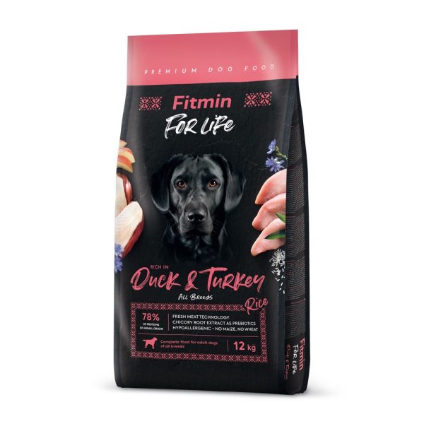 Fitmin dog For Life Duck & Turkey (для дорослих собак всіх порід качка та індичка), 12 кг