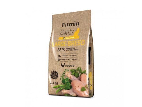 Fitmin cat Purity Large Breed (для великих котів з куркою), 1,5 кг Fitmin cat Purity Large Breed (для великих котів з куркою), 1,5 кг