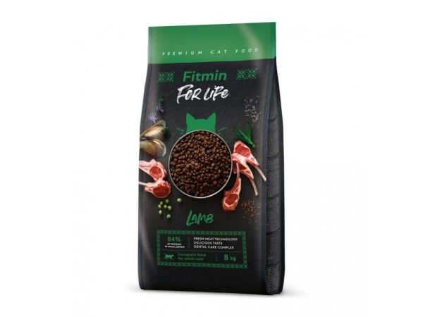 Fitmin cat For Life Adult Lamb (для дорослих котів з ягням), 8 кг