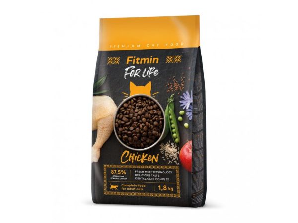 Fitmin cat For Life Adult Chicken (для дорослих котів з куркою), 1,8 кг
