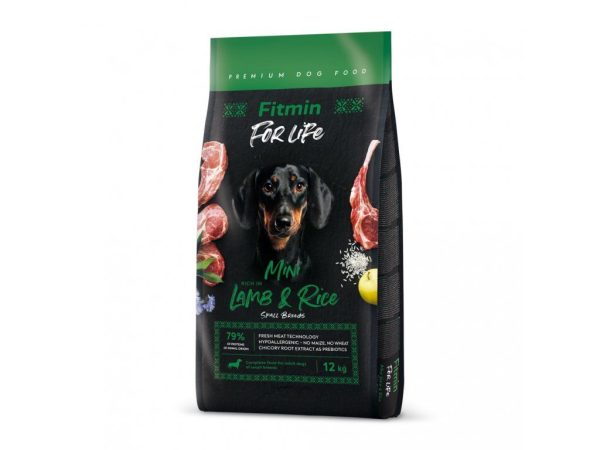 Fitmin dog For Life Lamb & Rice Mini (для дорослих собак малих порід ягня з рисом), 12 кг Fitmin dog For Life Lamb & Rice Mini (для дорослих собак малих порід ягня з рисом), 12 кг