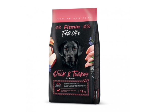 Fitmin dog For Life Duck & Turkey (для дорослих собак всіх порід качка та індичка), 12 кг