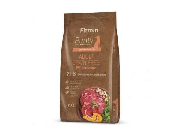 Fitmin dog Purity GF Adult Beef (для дорослих собак середніх та великих порід з яловичиною беззерновий), 2 кг