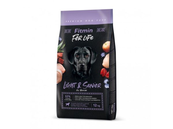 Fitmin dog For Life Light & Senior (для малорухливих та собак старшого віку), 12 кг