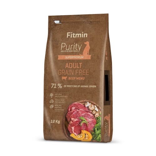 Fitmin dog Purity GF Adult Beef (для дорослих собак середніх та великих порід з яловичиною беззерновий), 2 кг