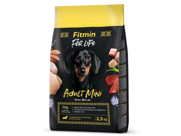 Fitmin dog For Life Adult Mini (для дорослих собак малих та мініатюрних порід), 2,5 кг