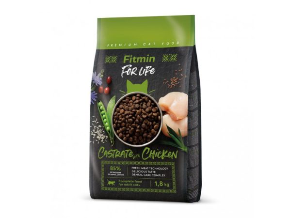 Fitmin cat For Life Castrate Chicken (для стерилізованих з куркою), 1,8 кг Fitmin cat For Life Castrate Chicken (для стерилізованих з куркою), 1,8 кг