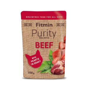 Fitmin cat Purity pouch Beef with hearts 100г Fitmin cat Purity pouch Beef with hearts 100г