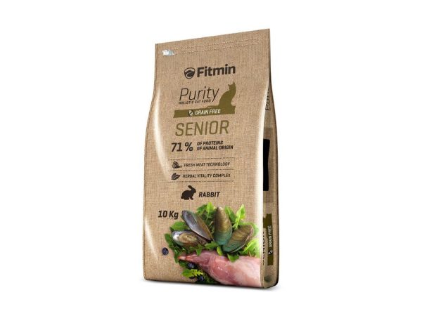 Fitmin cat Purity Senior (для котів літнього віку з кроликом), 10 кг Fitmin cat Purity Senior (для котів літнього віку з кроликом), 10 кг