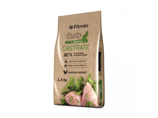 Fitmin cat Purity Castrate (для стерилізованих з курячою грудкою), 1,5 кг Fitmin cat Purity Castrate (для стерилізованих з курячою грудкою), 1,5 кг