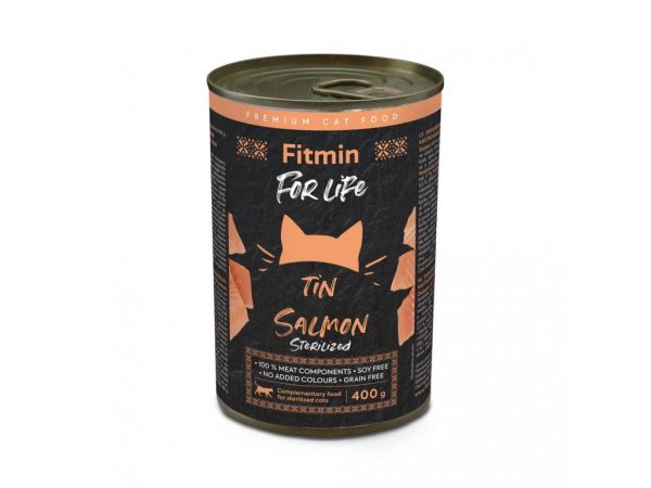 FFL cat tin Salmon Sterilized 400г FFL cat tin Salmon Sterilized 400г