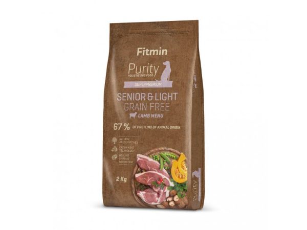 Fitmin dog Purity GF Senior & Light Lamb (для собак літнього віку та малорухливих собак з ягням беззерновий), 2 кг Fitmin dog Purity GF Senior & Light Lamb (для собак літнього віку та малорухливих собак з ягням беззерновий), 2 кг