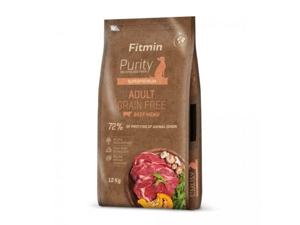 Fitmin dog Purity GF Adult Beef (для дорослих собак середніх та великих порід з яловичиною беззерновий), 12 кг