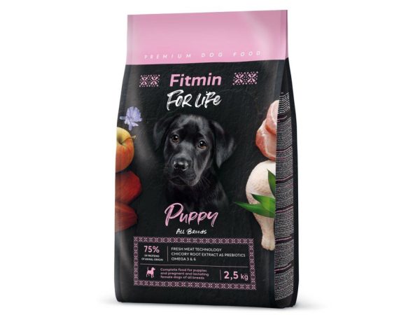 Fitmin dog For Life Puppy (для цуценят всіх порід собак), 2,5 кг