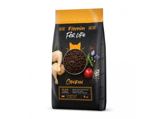 Fitmin cat For Life Adult Chicken (для дорослих котів з куркою), 8 кг