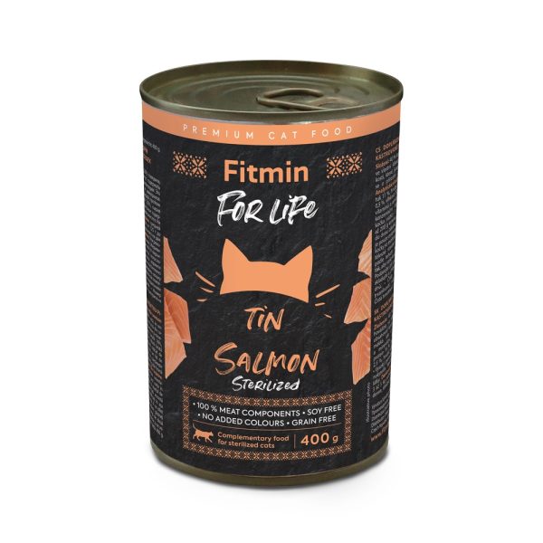 FFL cat tin Salmon Sterilized 400г FFL cat tin Salmon Sterilized 400г