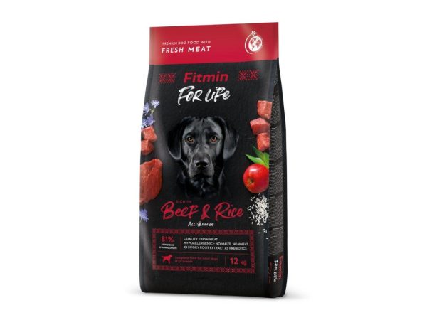 Fitmin dog For Life Beef & Rice (для дорослих собак всіх порід яловичина з рисом), 12 кг Fitmin dog For Life Beef & Rice (для дорослих собак всіх порід яловичина з рисом), 12 кг