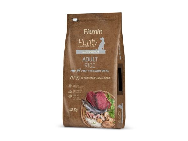 Fitmin dog Purity Rice Adult Fish & Venison (для дорослих собак середніх та великих порід з рисом, риба та дичина), 12 кг Fitmin dog Purity Rice Adult Fish & Venison (для дорослих собак середніх та великих порід з рисом, риба та дичина), 12 кг