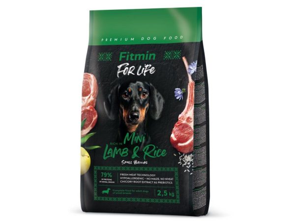 Fitmin dog For Life Lamb & Rice Mini (для дорослих собак малих порід ягня з рисом), 2,5 кг Fitmin dog For Life Lamb & Rice Mini (для дорослих собак малих порід ягня з рисом), 2,5 кг