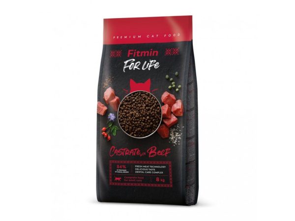 Fitmin cat For Life Castrate Beef (для стерилізованих з яловичиною), 8 кг Fitmin cat For Life Castrate Beef (для стерилізованих з яловичиною), 8 кг