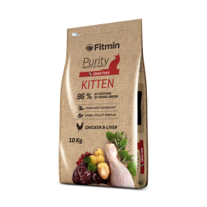 Fitmin cat Purity Kitten (для кошенят з куркою та печінкою), 1,5 кг Fitmin cat Purity Kitten (для кошенят з куркою та печінкою), 1,5 кг