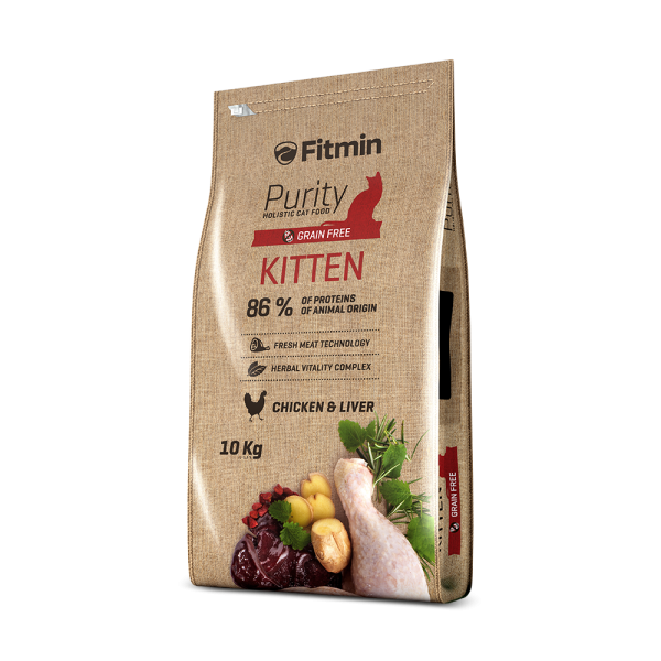 Fitmin cat Purity Kitten (для кошенят з куркою та печінкою), 1,5 кг Fitmin cat Purity Kitten (для кошенят з куркою та печінкою), 1,5 кг