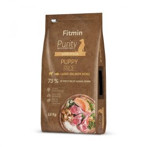Fitmin dog Purity Rice Puppy Lamb & Salmon (для цуценят всіх порід собак з рисом, ягня та лосось), 12 кг, 531114029, Немає в наявності